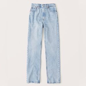Abercrombie & Fitch Vintage Denim Ultra High Rise 90s Straight Jean